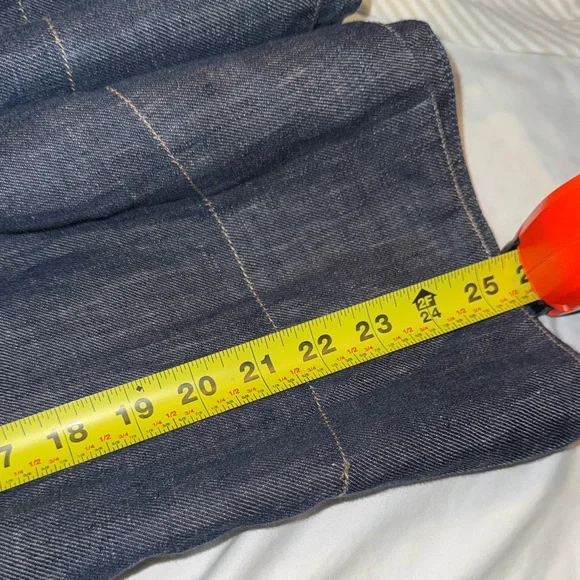 Talbots Denim A-Line Midi Skirt Size 16W - Picture 9 of 9